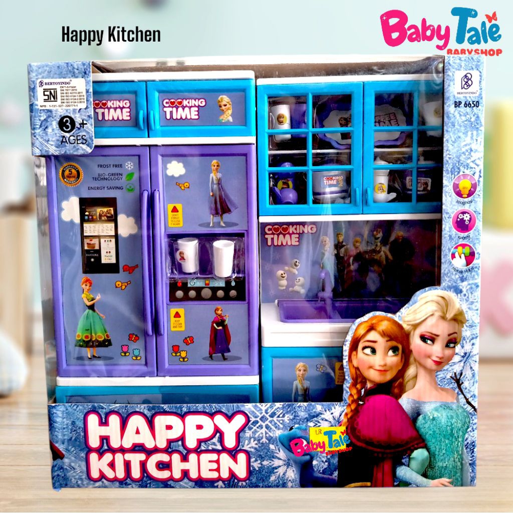Mainan Dapur Masak Masakan Kitchen Happy Kitchen Hello Kitty Elsa Frozen