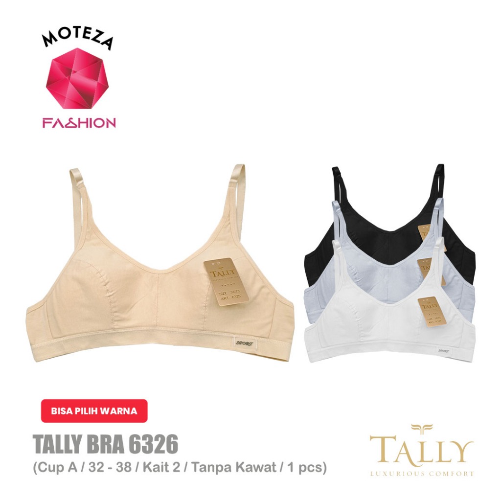 Tally 6326 BRA BH Remaja ABG Teen Anak Perempuan Remaja I Tanpa Kawat I Busa Tipis I Full Cup A | Ka