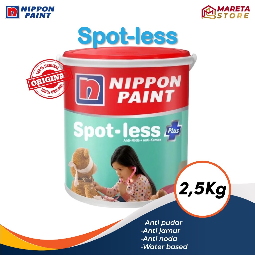 Nippon Paint Cat Tembok Spotless Plus 2,5kg Interior