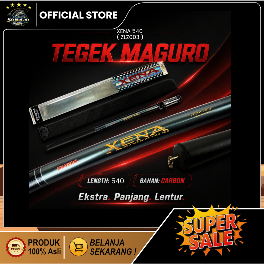 TEGEK MAGURO XENA | Tongkat Pancing