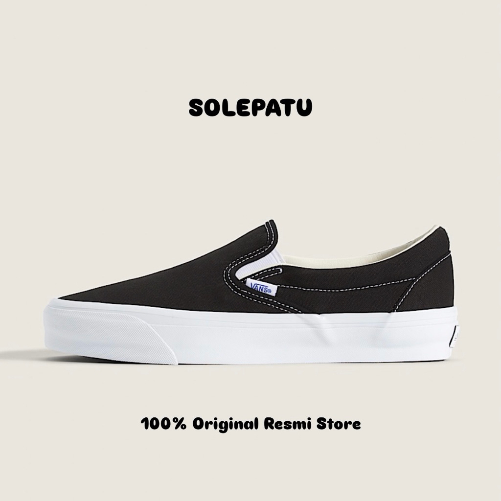 Vans LX Slip On Reissue 98 Black White (Original Resmi Store)