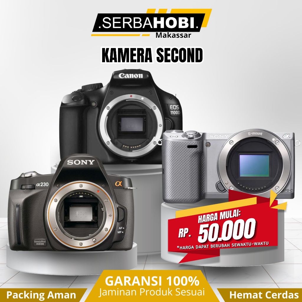 KAMERA SECOND - BODY ONLY - MIROLLES DAN DSLR - CANON DAN SONY - MATI TOTAL