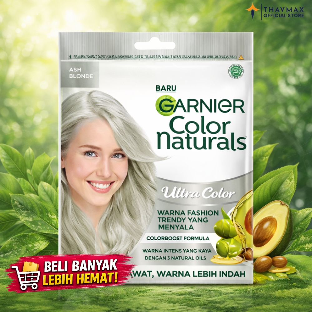 Garnier Color Naturals Ultra Pastels Ash Blonde Pewarna Rambut Pirang Abu Lembut & Tahan Lama