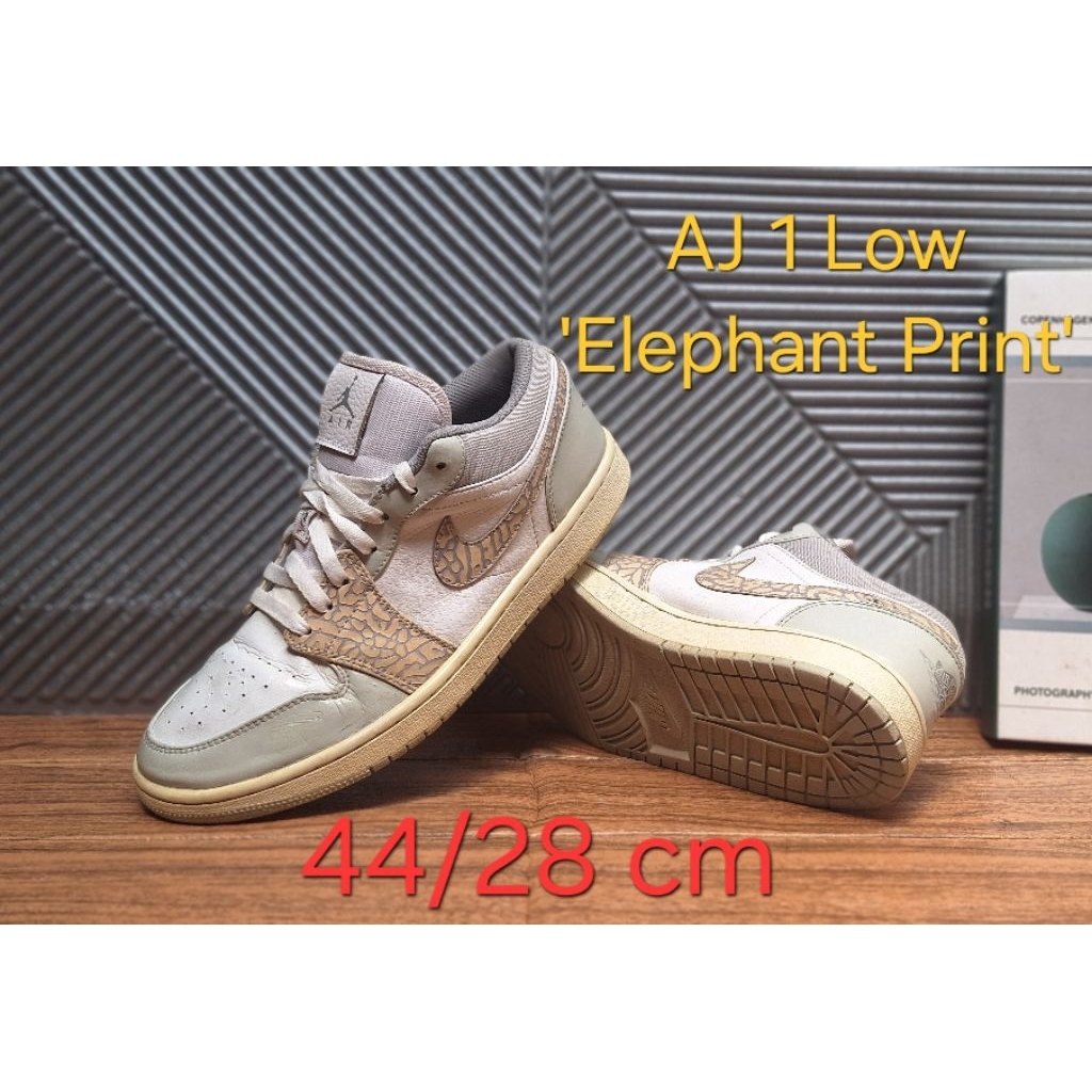 N1ke Air Jordan 1 Low 'Elephant Print', size 44 insole 28 cm