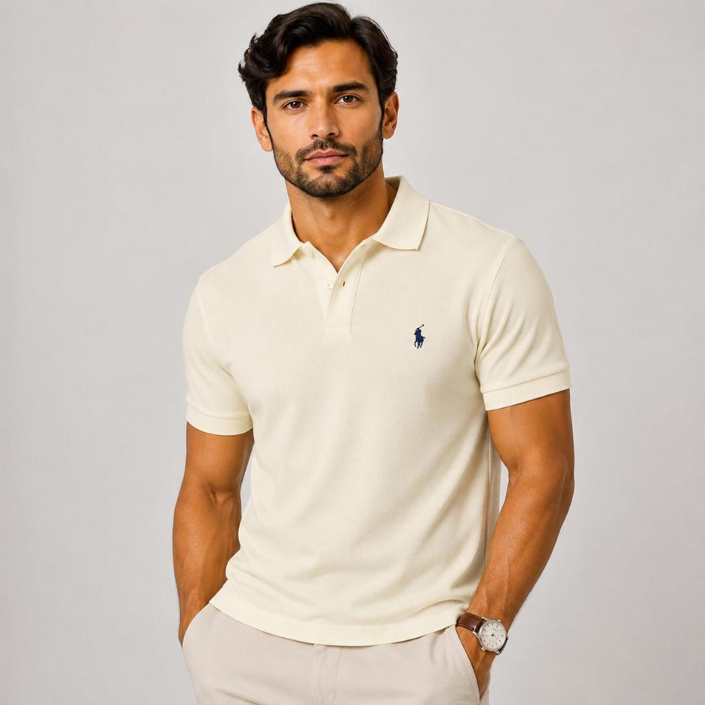 Kaos Kerah Polo Shirt Polos Premium Lengan Pendek Pria Dewasa Bahan Adem Nyaman Warna Kuning Lemon