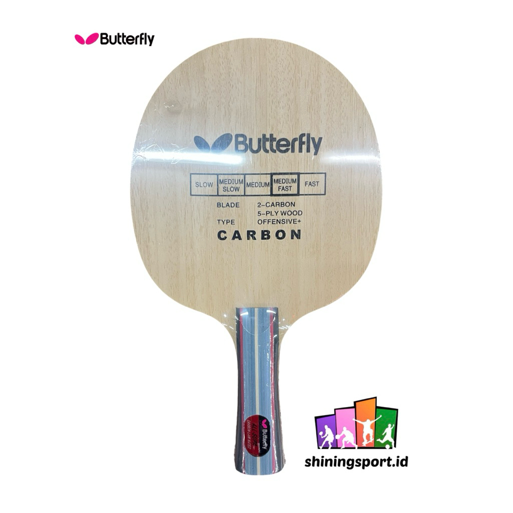 Kayu Bet Pingpong Tennis Meja Standar ITTF Butterfly WAKABA-15280-FL Offensive+ 100% Original