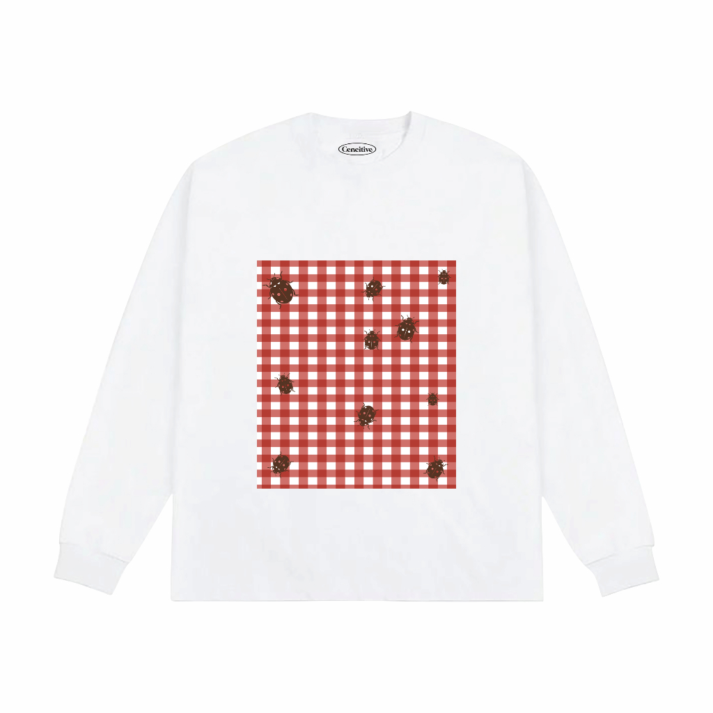 TS-Cencitive Ant Graphic Longsleeve White