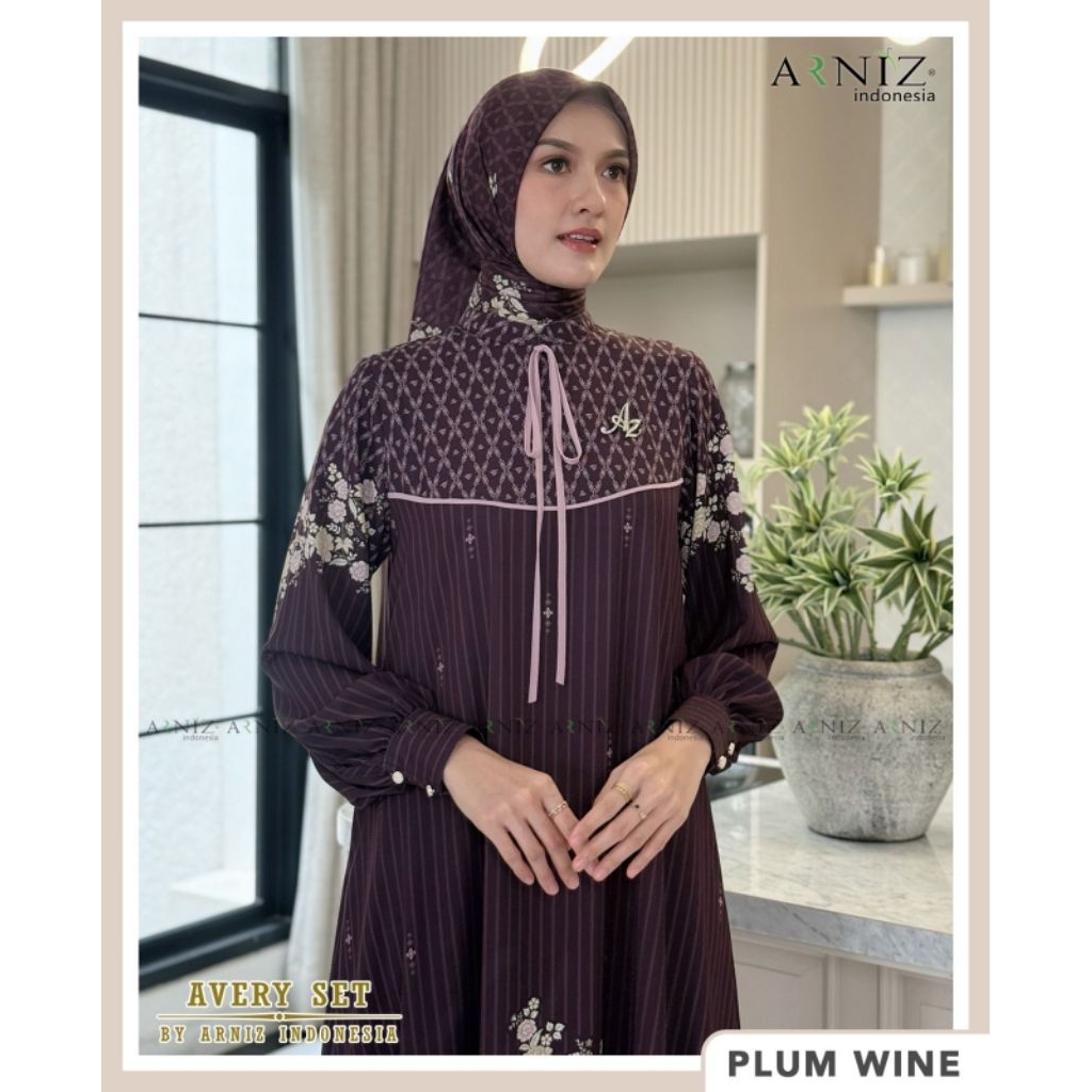 Avery Dress Set Scarf By Arniz Collection Terbaru