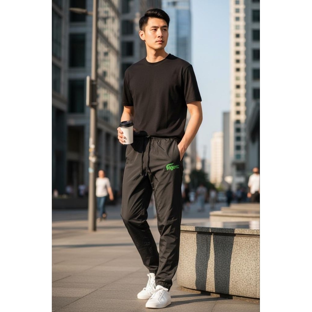 Celana jogger quickdry - Celana panjang jogger L*C0STE Organic Tracksuit Trousers