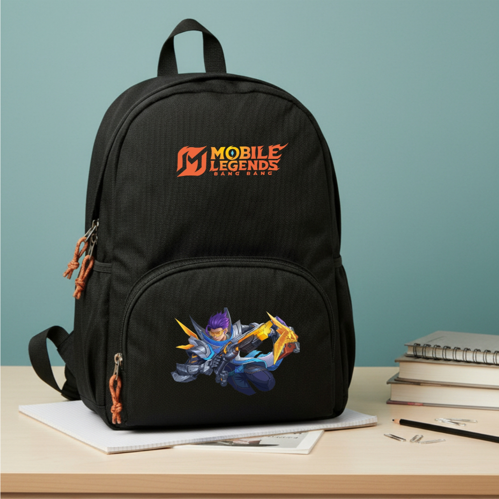 RAINDOZ - XD1 F157 Tas Ransel Sekolah Anak Casual Original Skin Granger Mobile Legends Tas Bahan Teb