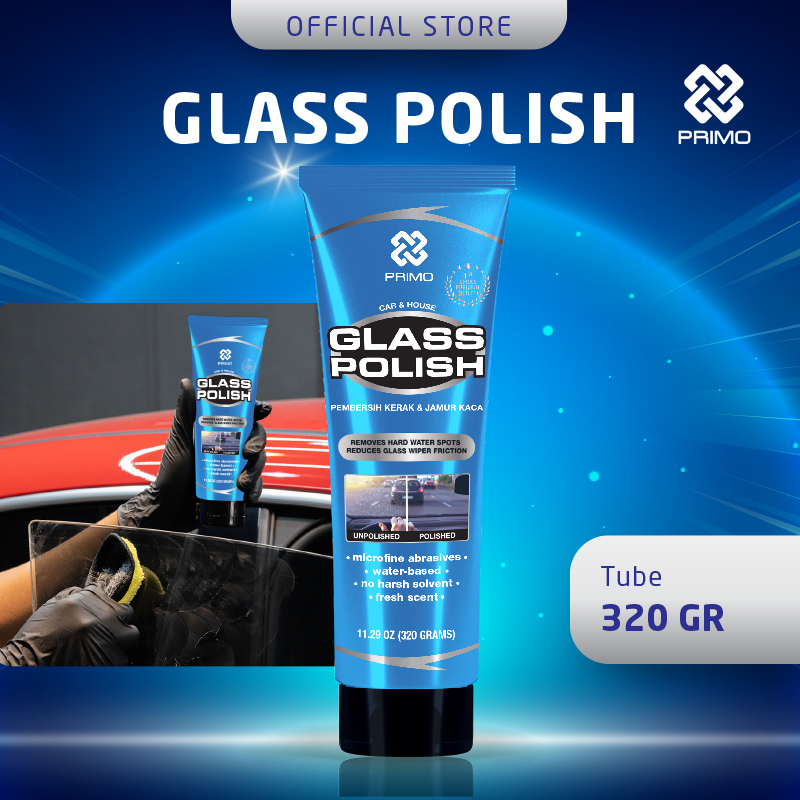 PRIMO Glass Polish Pembersih Penghilang Jamur Kaca Waterspot Remover 320 Gram