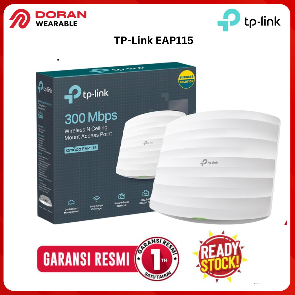 Tp-Link Access Point Tp Link Eap115 Wireless N Ceiling - Tplink Eap 115