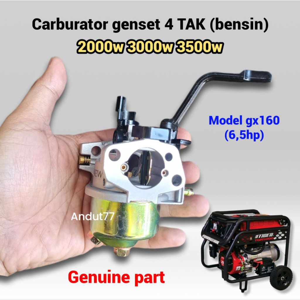 Carburator genset 4 TAK 2500 3000 Watt karburator listrik bensin general
