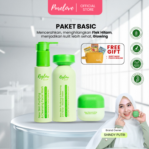 REGLOW dr Shindy Skincare Face Wash Sabun Cuci Muka Day Cream Krim Siang Toner Pelembab Wajah