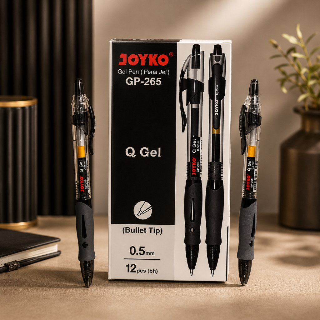 Pulpen Gel Joyko GP265 | Pulpen Gel Joyko | Pulpen Gel Tinta Anti Macet (Satuan)