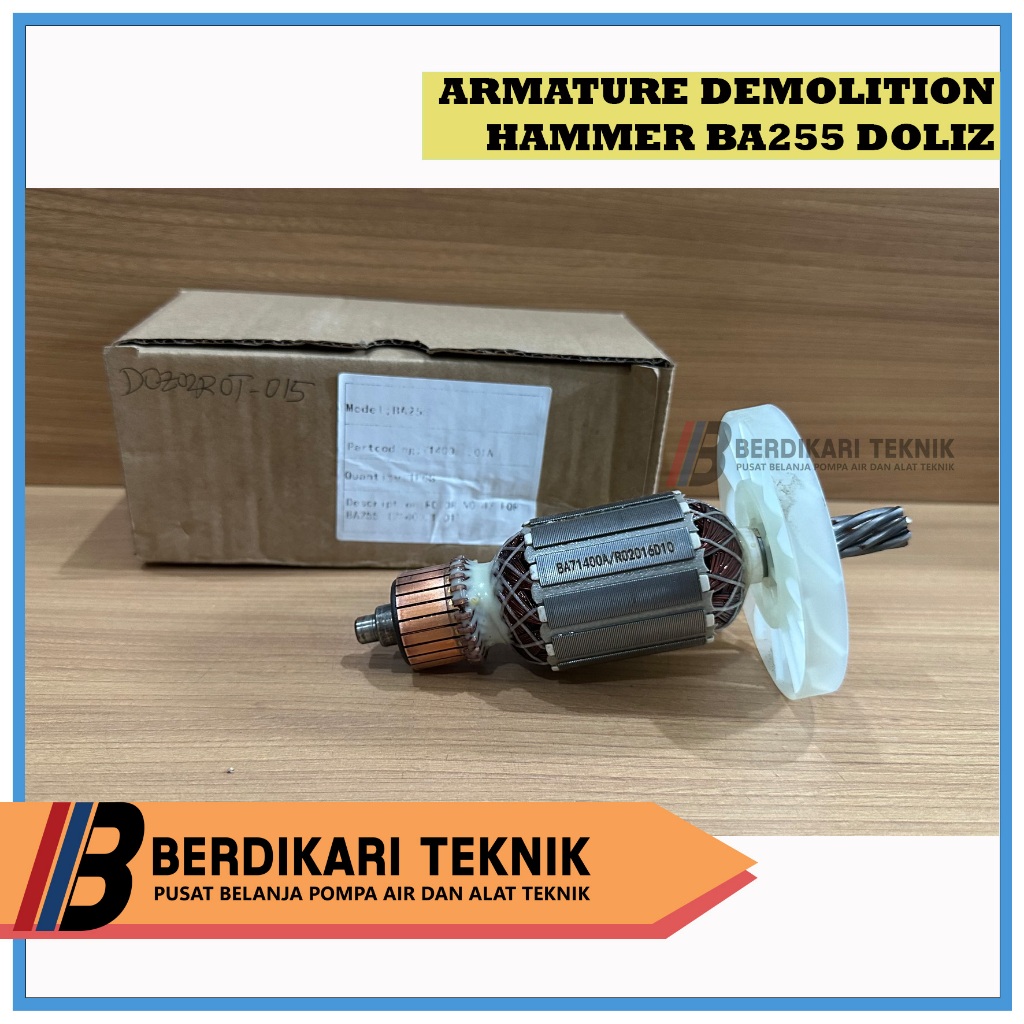 ARMATURE BA255 DOLIZ / ANGKER ROTOR DOLIZ BA 255 MESIN BOBOK BETON
