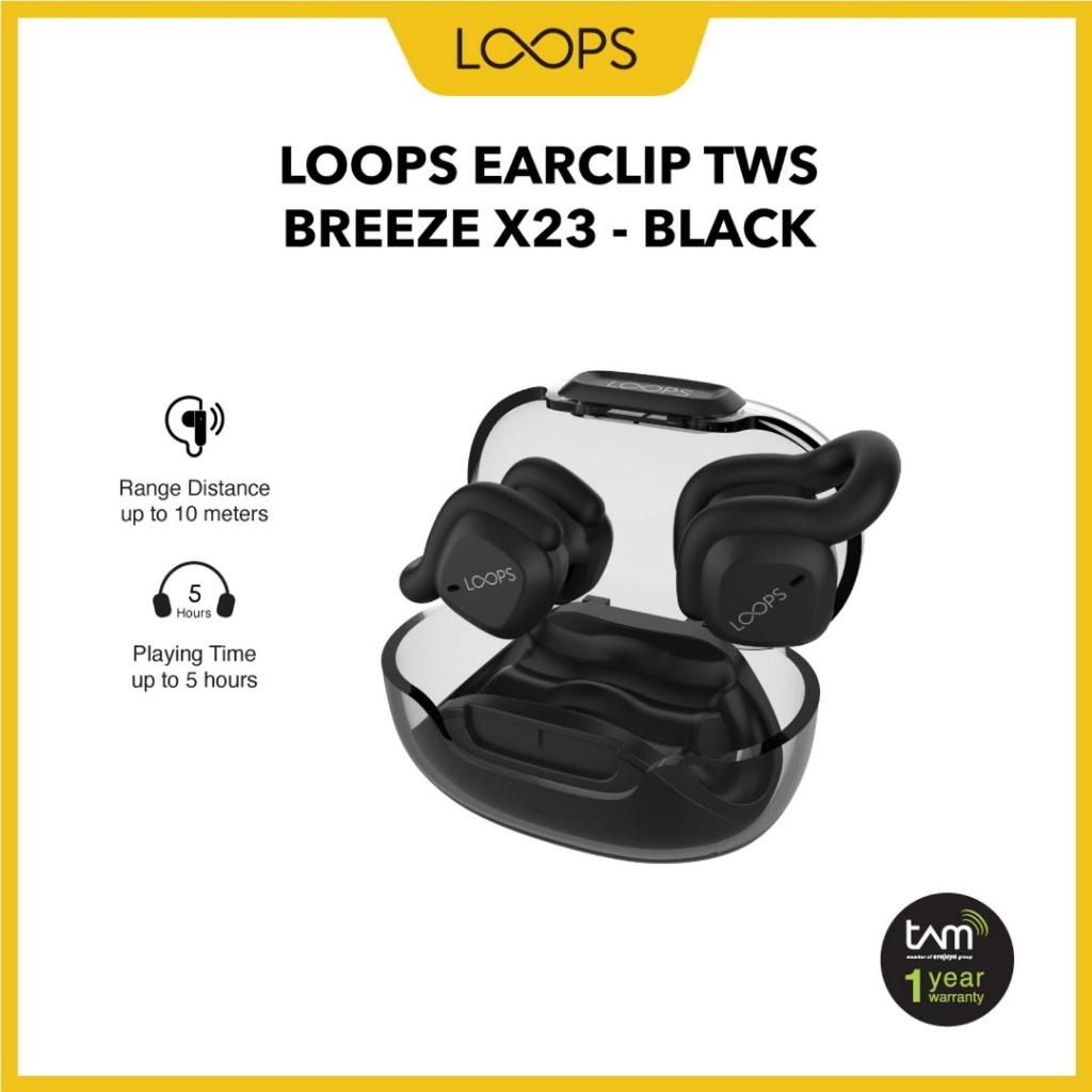 Loops Earclip TWS Breeze X23 Black