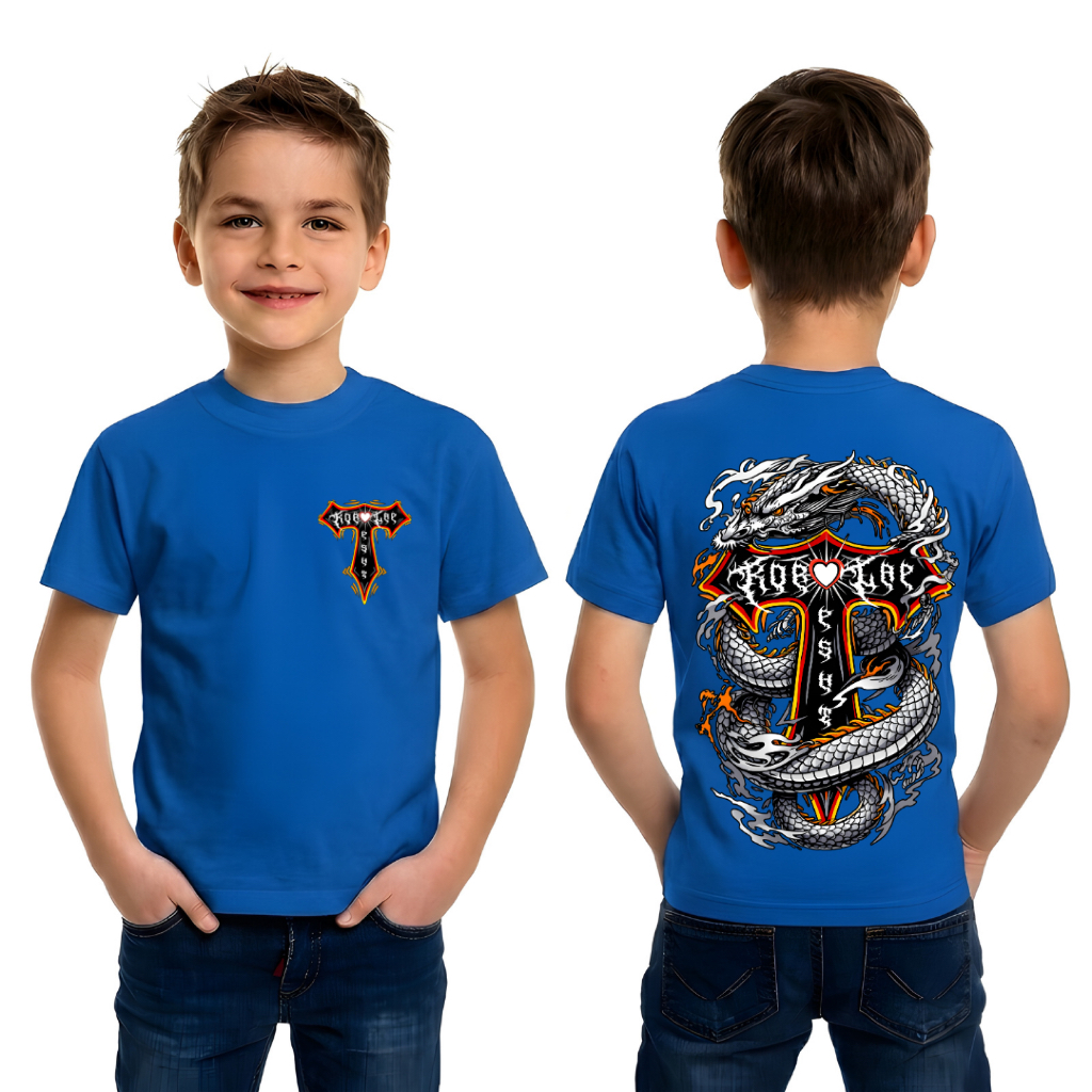 Kaos Korlap PSHT Anak-Anak Motif Naga Barong - Baju Pencak Silat Terate Junior