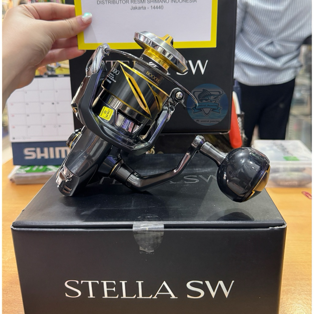 REEL SPINNING SHIMANO STELLA SW 2025 8000HG 10000PG 10000HG ( GARANSI RESMI )