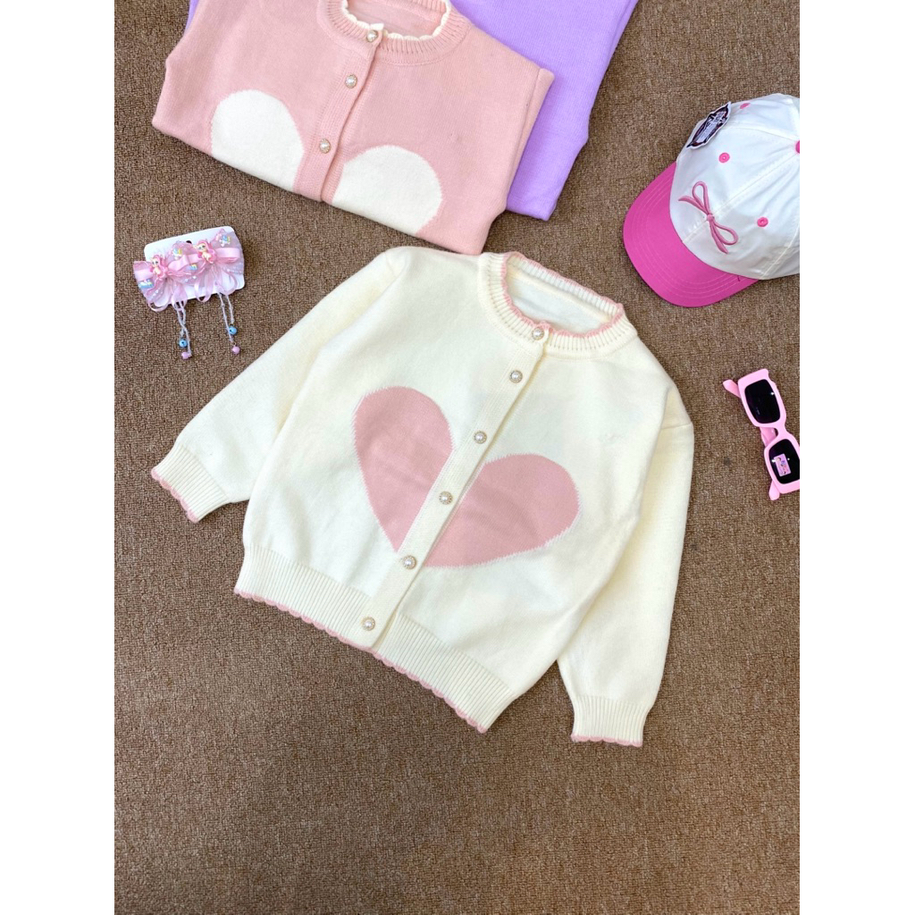 CARDIGAN RAJUT ANAK CEWEK
