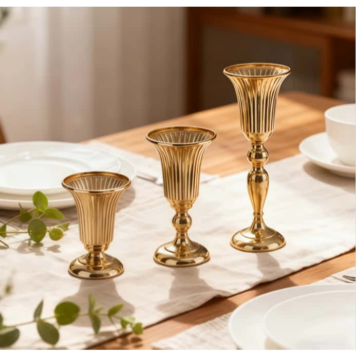 COD Vas bunga hiasan dekorasi ruang tamu mewah pajangan lemari kaca luxurious wedding vase decoratio