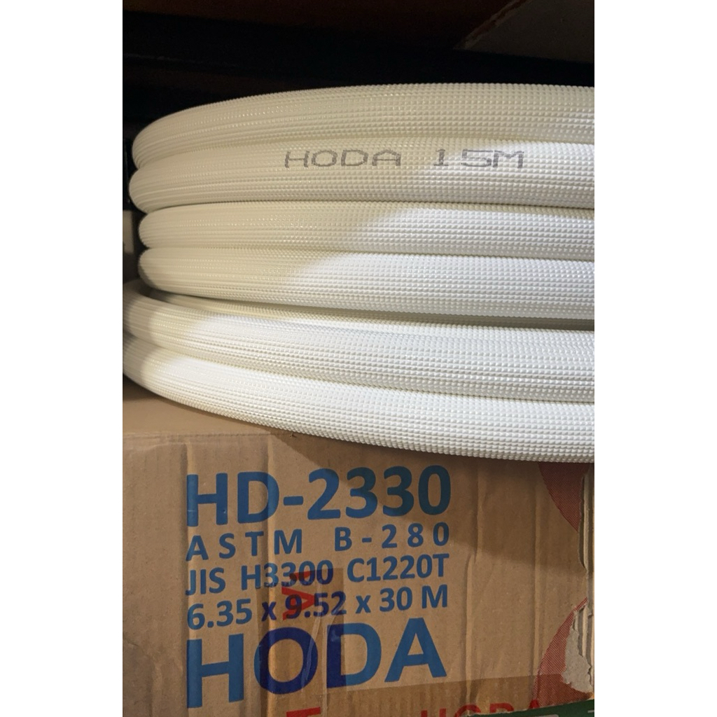 Pipa AC Tembaga 1/4 x 3/8 Merk hoda Tebal 0.6 mm