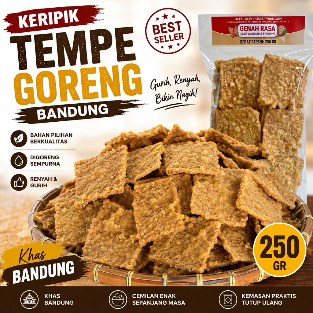 Keripik Tempe Original 250 g