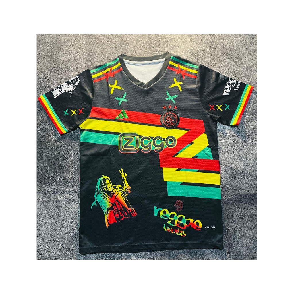JERSEY ADIDAS AjAX x BOB MARLEY three litle birds replika original