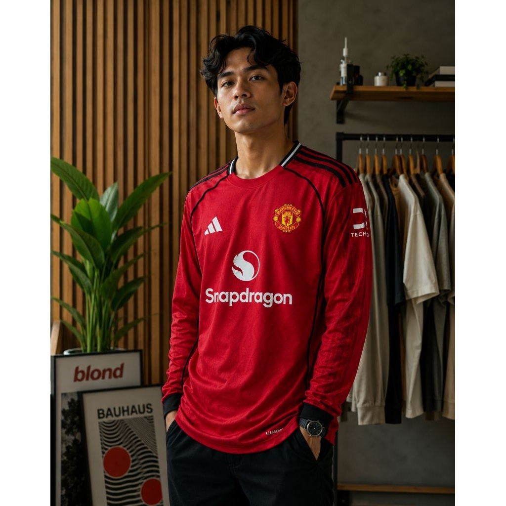 Jersey Bola Man United Home 25/26 PI GO AAA++ Quality