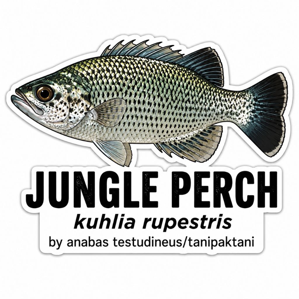 Stiker Jungle Perch kondisi sehat
