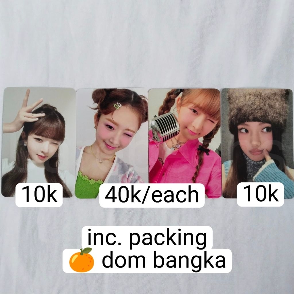 PHOTOCARD IVE REI PEACH C NEWJEANS HYEIN