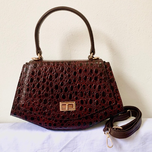 Tas Kulit Asli | LAUREL WOVEN HOBO Anyam | Leather Shoulder Bag Sling Kulas Kulit Sapi Tikar Botteg