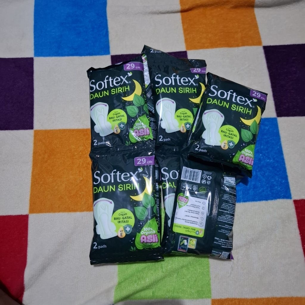 Softex Daun Sirih 29cm Renceng 2pads