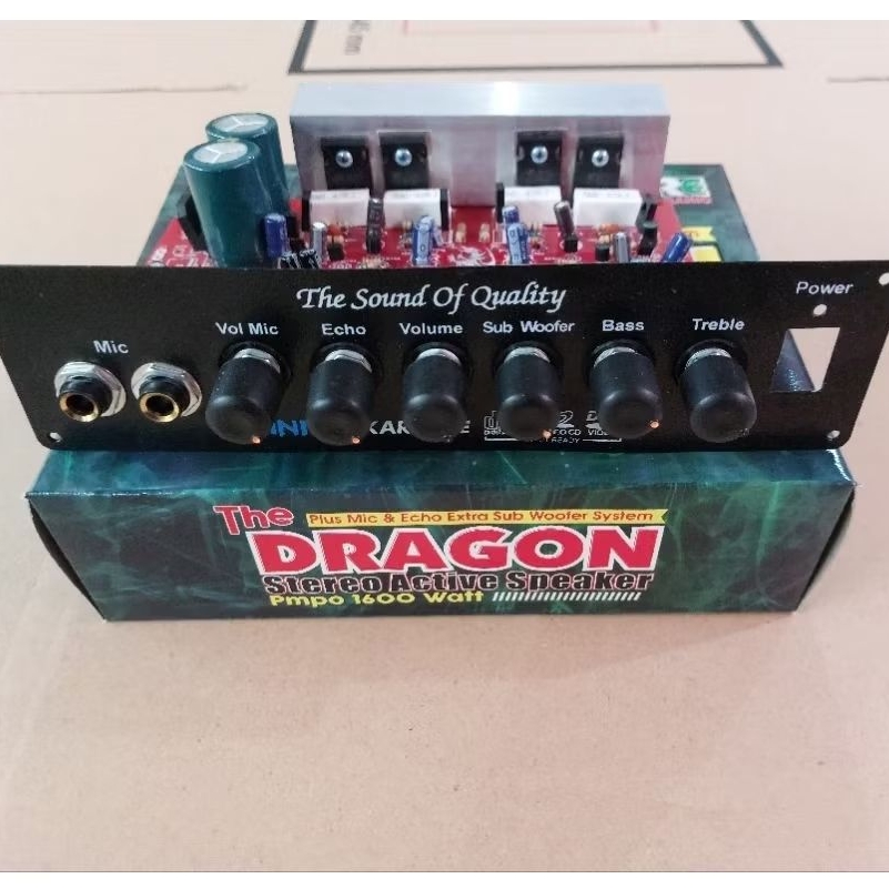 Kit Aktif Speaker " Dragon " Mic Echo Subwoofer ( 350 )