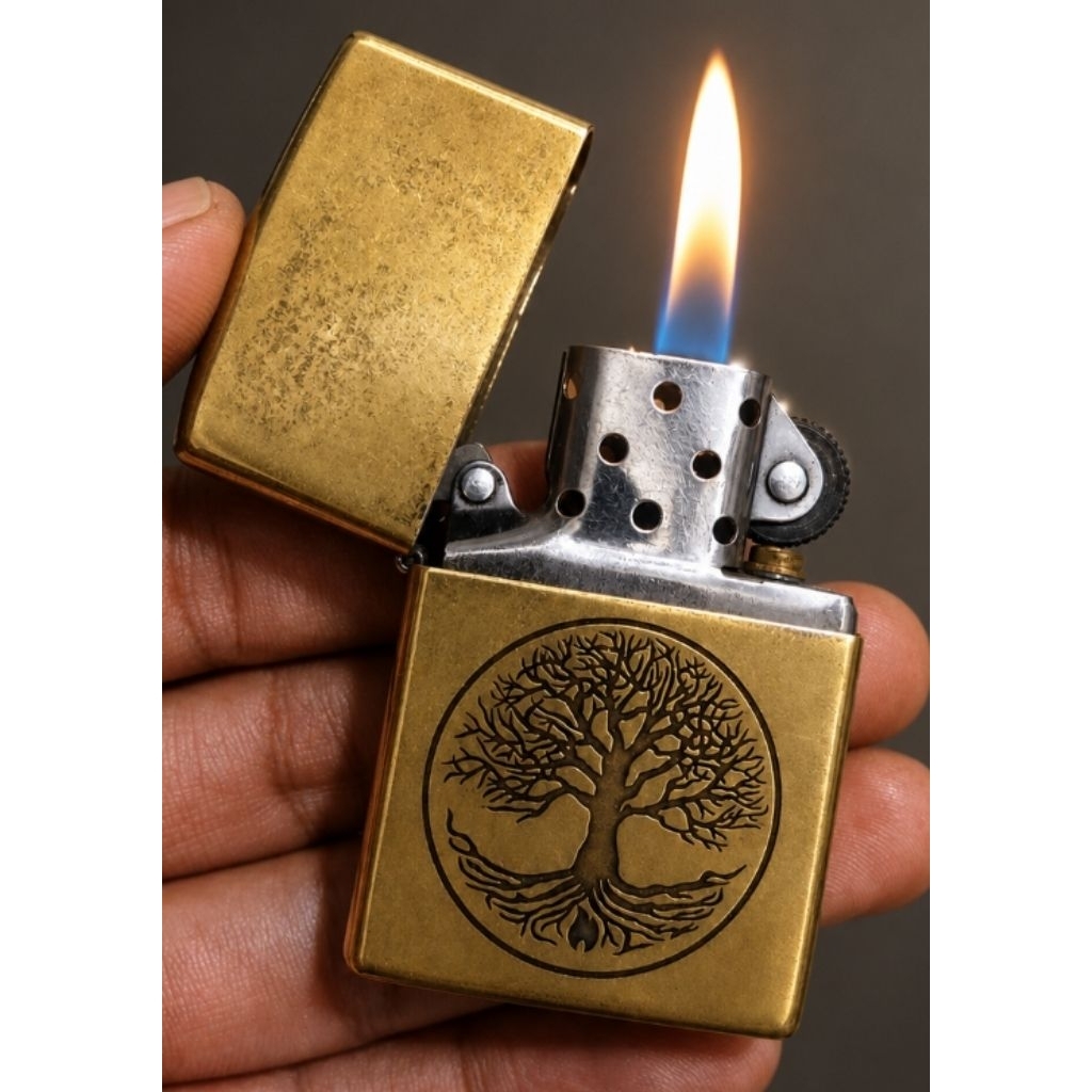 Zippo Tree Of Life Antik Original Second Mulus Murah