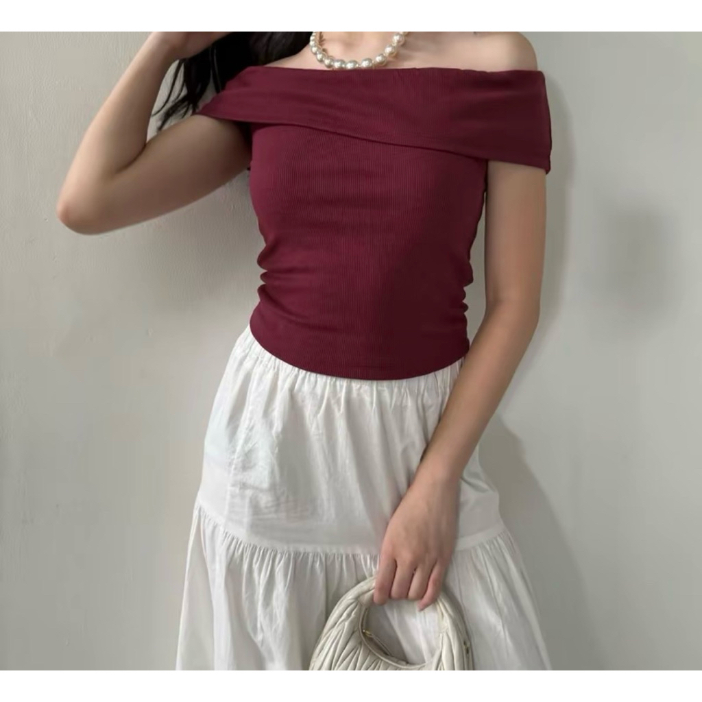 Preloved sabrina top | aesthete yourlife