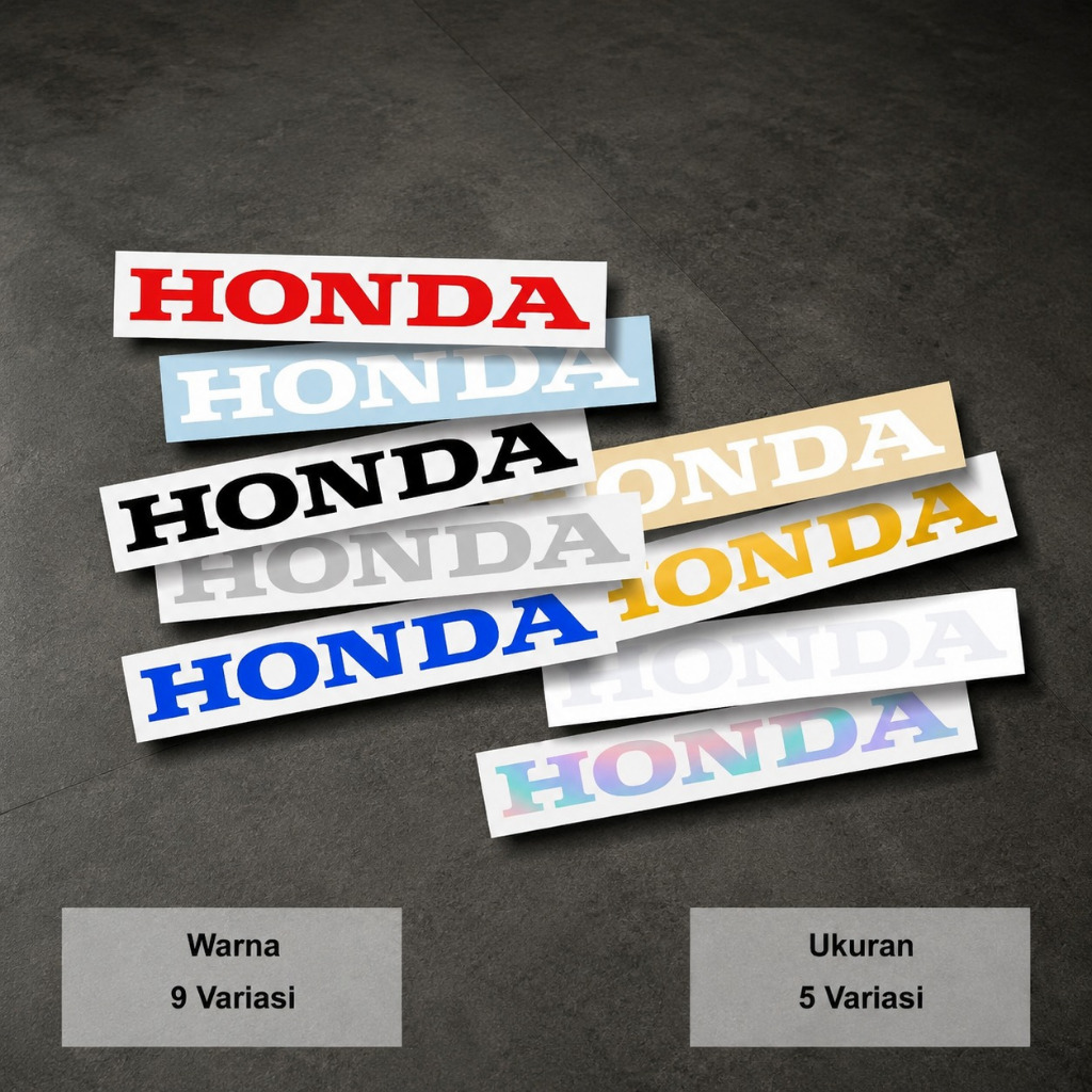 .Stiker Honda Kecil Besar Cutting Sticker Logo Emblem Beat Vario Scoopy Stylo PCX CBR Supra