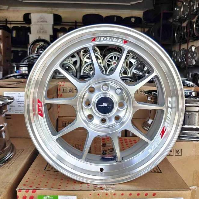 velg racing venom 6 ring 16 polish untuk jazz yaris brio agya calya mobilio freed avanza xenia