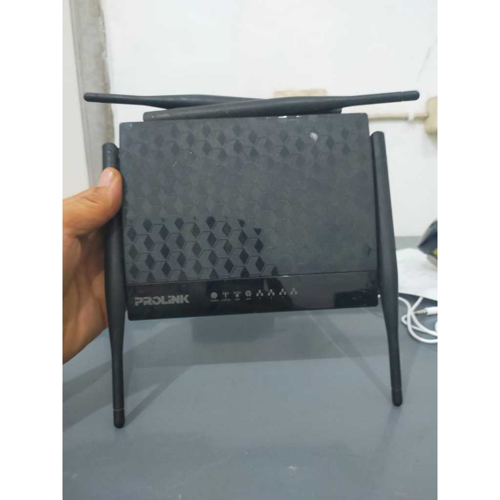 ProLink PRC3801 Wireless AC1200 Dual Band Router Bekas Unit Only Tanpa Adaptor