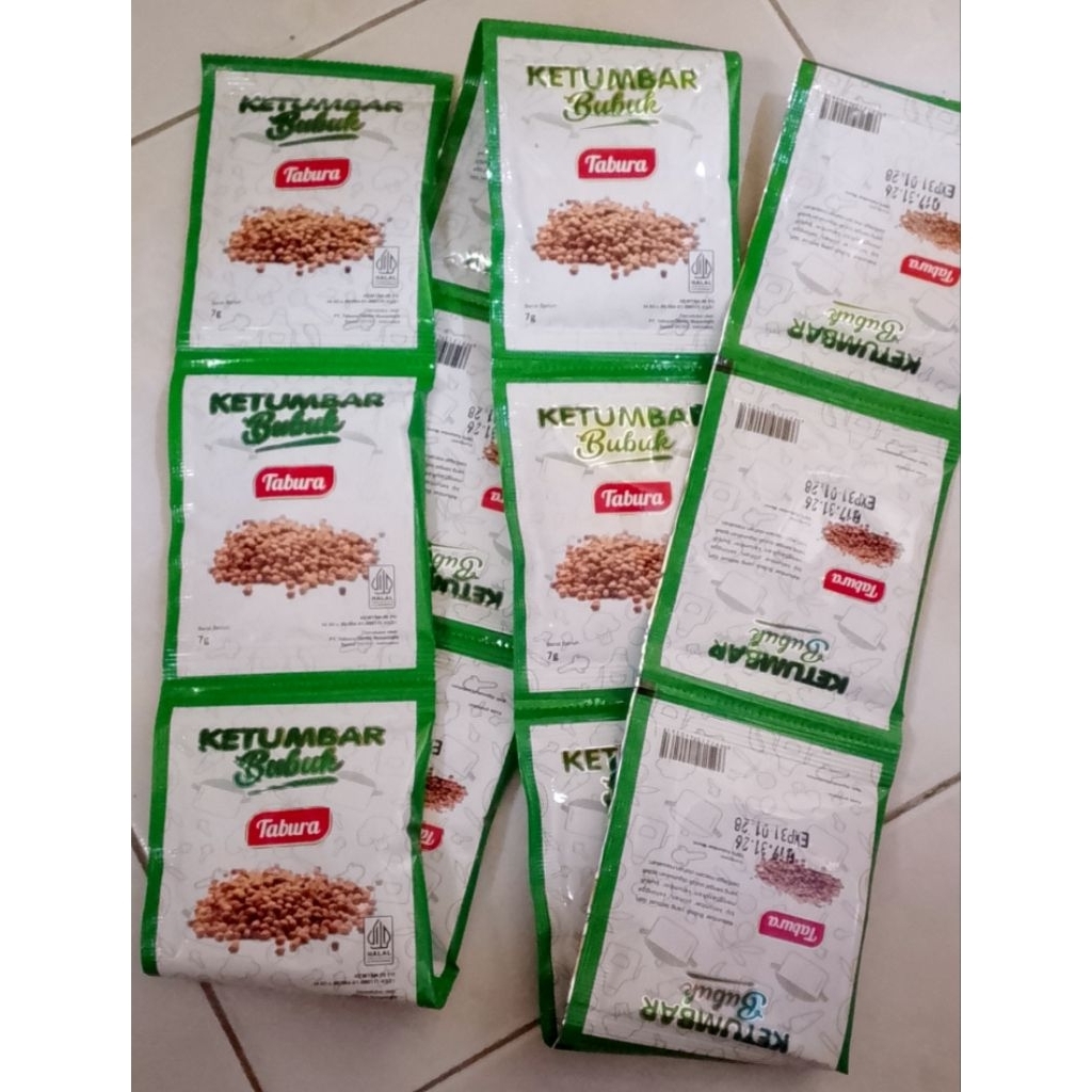Ketumbar Bubuk Tabura 1 Renceng isi 12pcs