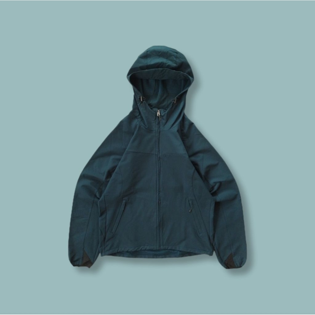 UniqueOutdoor - Jaket Outdoor Fieldcore Travelshell Lightweight and Stretch Emerald Second
