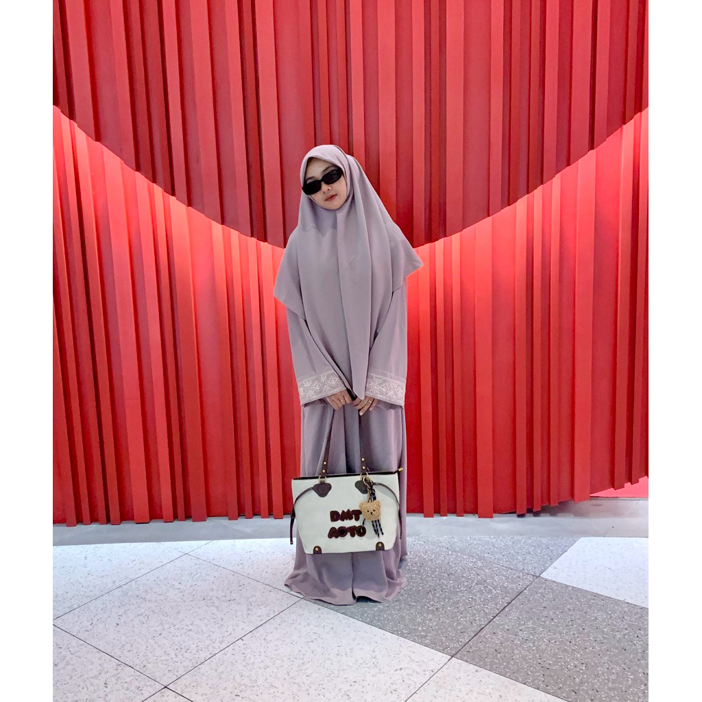 Abaya Dubai Tamara Sabrina Syar'i Bordir Tangan Bunga Mewah