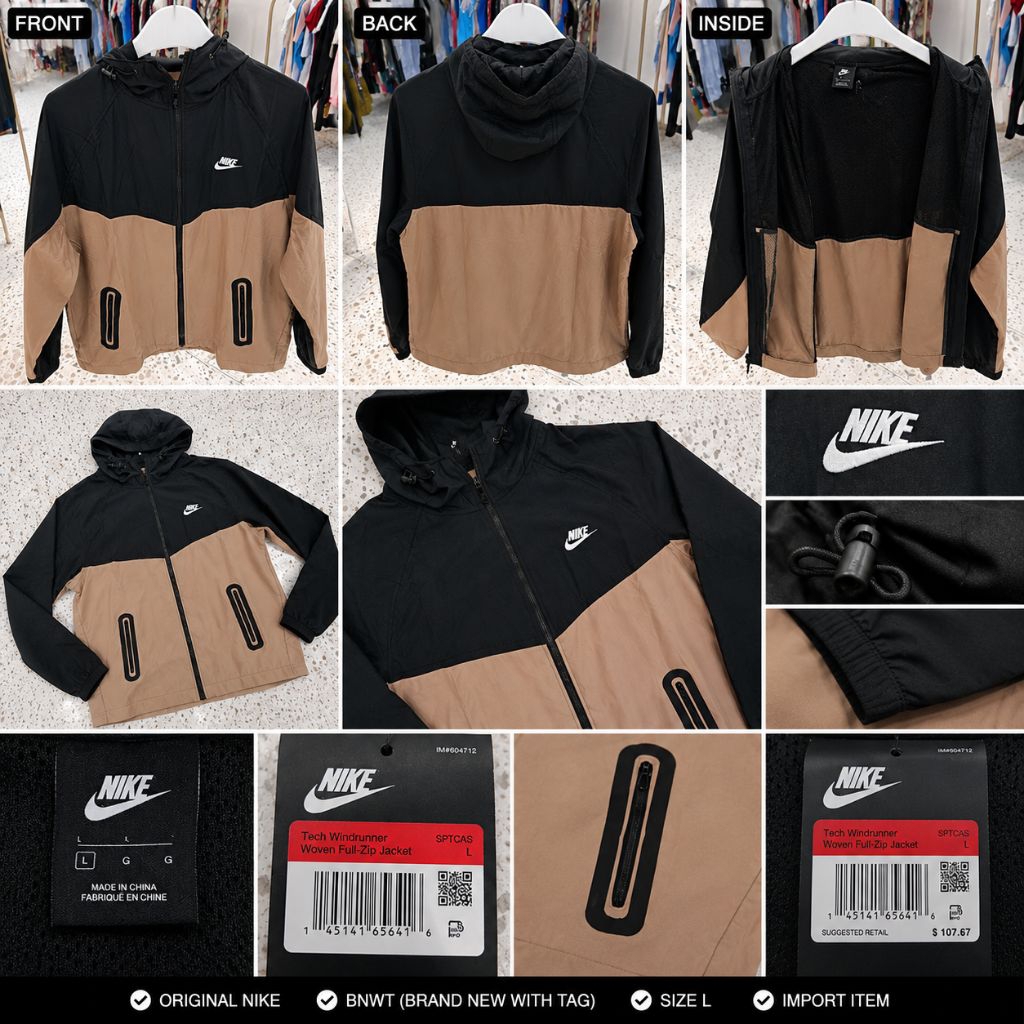 Nike Tech Windrunner Original Jacket Full Zip Size L BNWT Import Premium