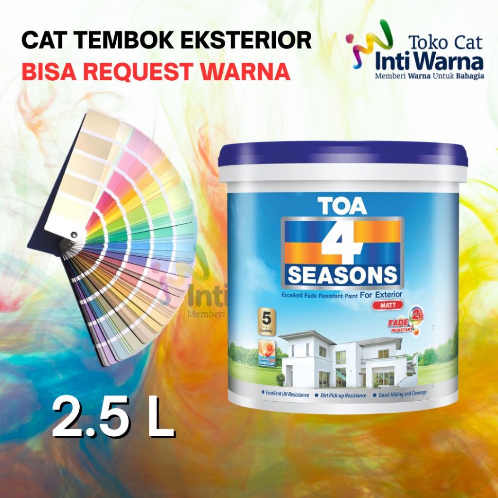 CAT TEMBOK TOA 4 SEASONS EKSTERIOR MATT 2,5 Lt