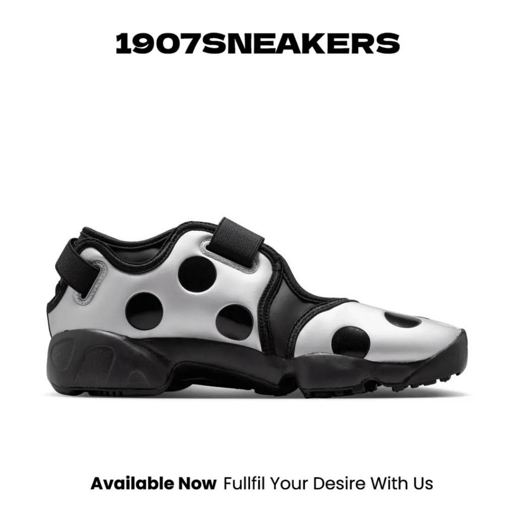 Sepatu Sneakers Wanita Nike Air Rift - Black-Metallic Silver NIKIR1226001