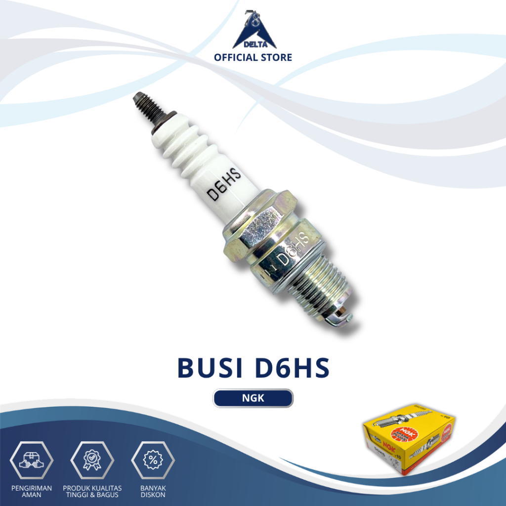 BUSI NGK D6HS - Busi NGK D6HS Motor lama C70 C90