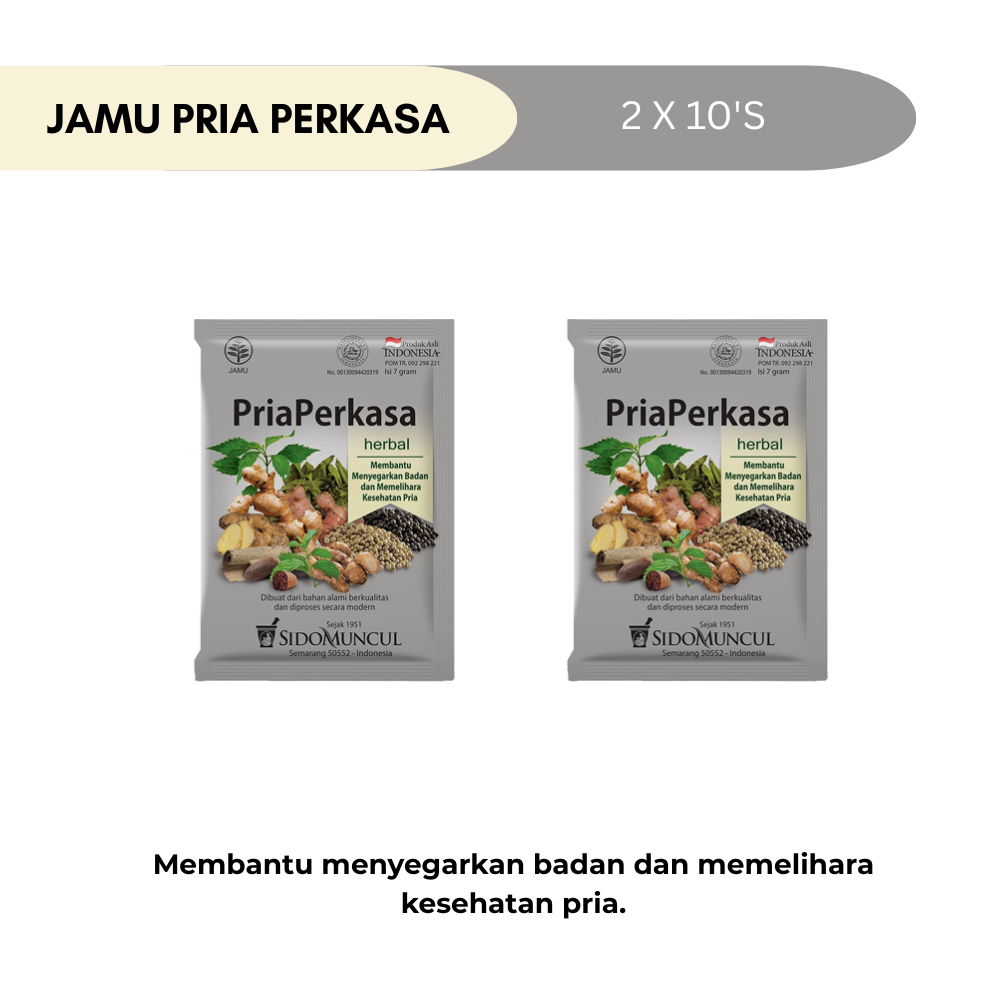 [BUNDLE] SIDOMUNCUL JAMU PRIA PERKASA 2 X 10'S