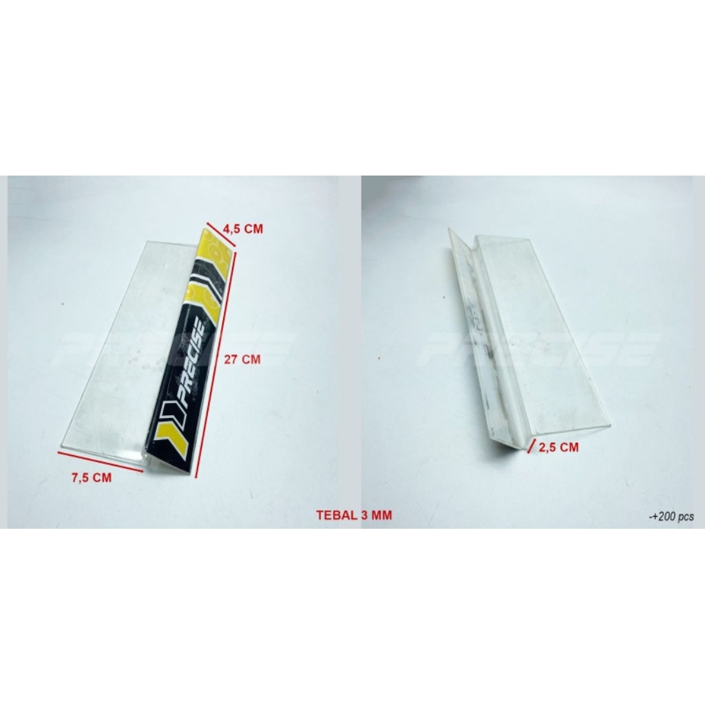 acrylic display rak sepatu bekas