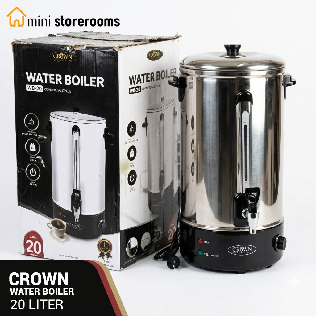 CROWN WATER BOILER 20 LITER 20L (BEKAS TOLAKAN COD, MINUS KARDUS JELEK)
