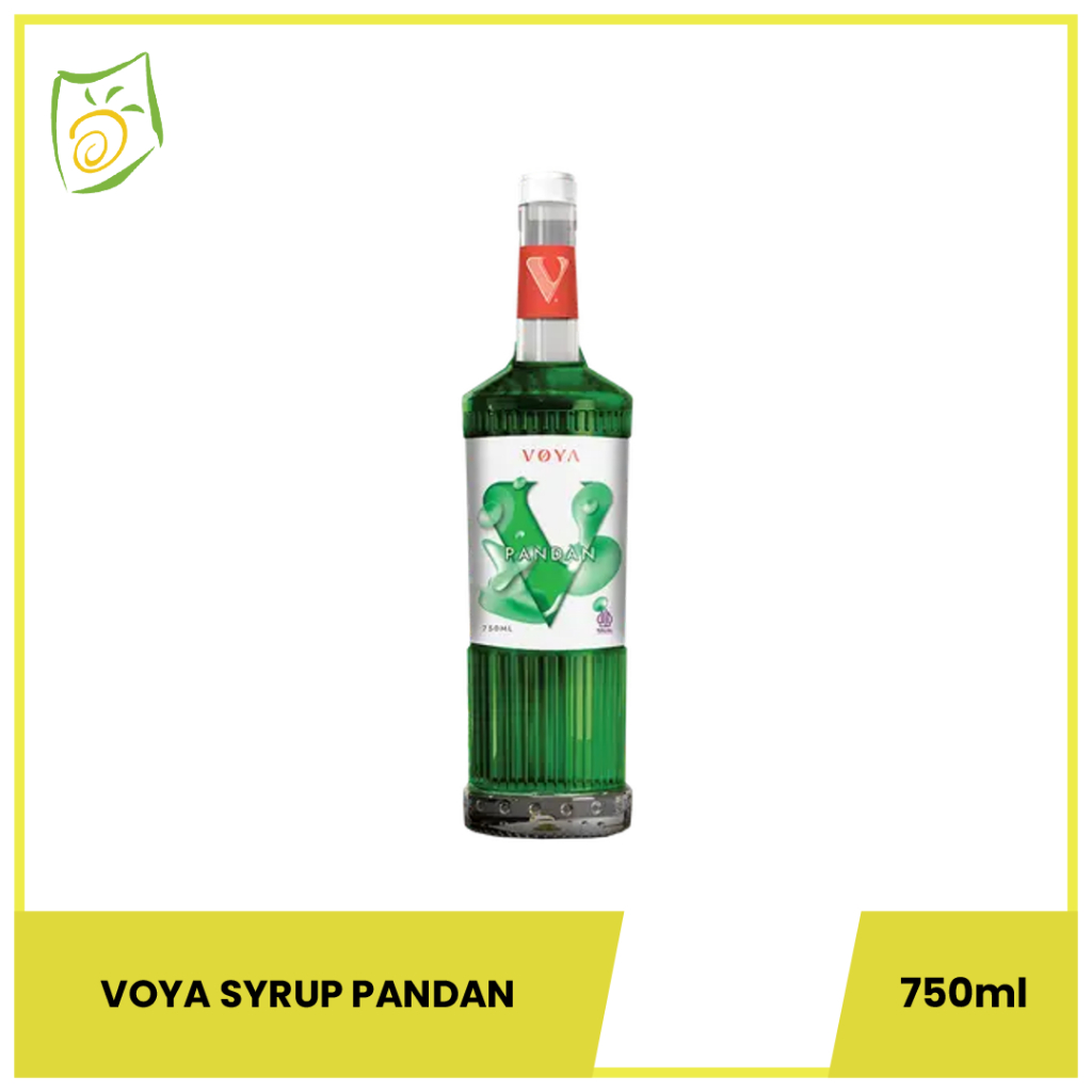 VOYA Pandan Syrup 750mL – Sirup Premium Rasa Pandan Wangi untuk Minuman & Dessert